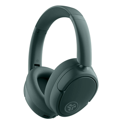 JLab JBuds Lux Active Noise Cancelling Wireless Bluetooth Over-Ear Headphones with Custom EQ and Be Aware Safety Mode, Foldable Design, Compatible with iPhone/Android, Wired Charging Audio